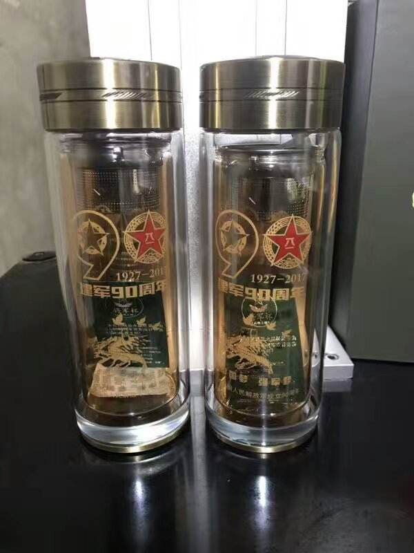 廣告杯-迎來(lái)天津客戶(hù)訂購(gòu)雙層玻璃杯